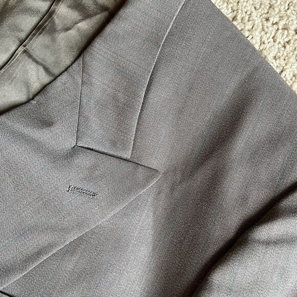 Givenchy Monsieur Double Breasted Jacket Blazer Gray Sport Coat Mens 44R - Picture 4 of 11